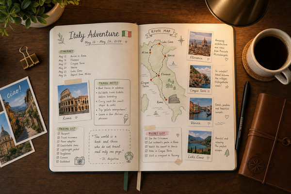 Custom itinerary being built